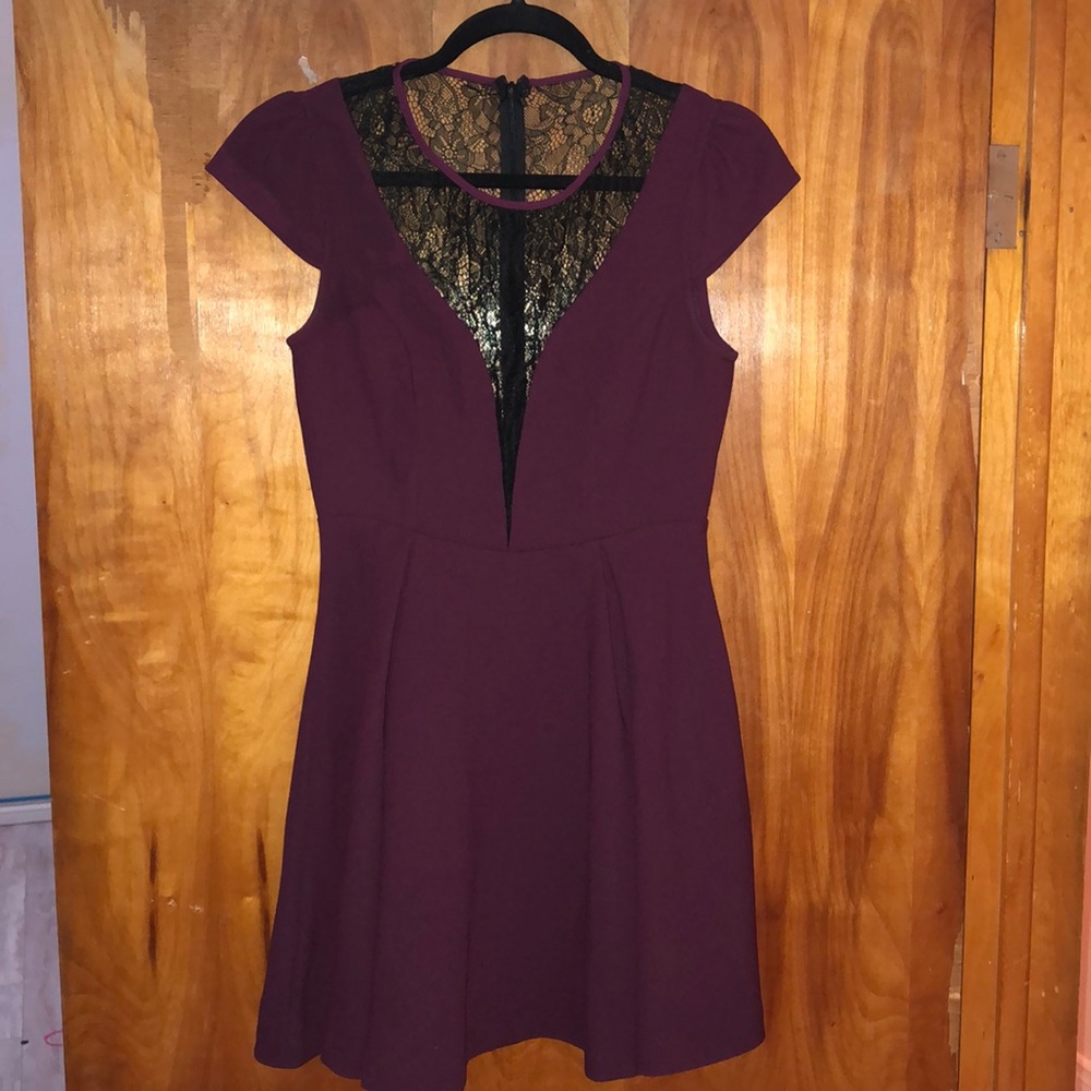 BCBG burgundy dress